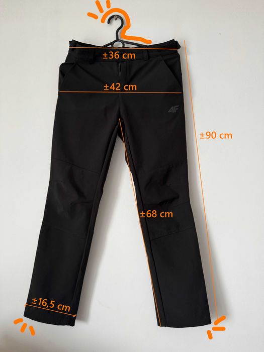Spodnie softshell membrana 5000 dziewczęce