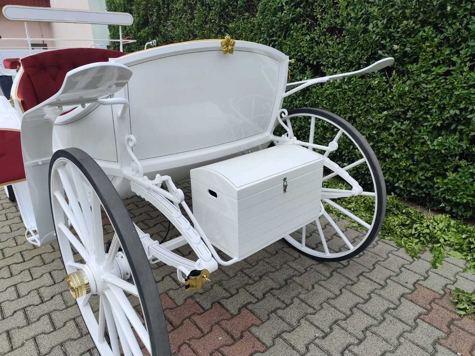 Bryczka kutchen powóz konny Vis a Vis bez dachu