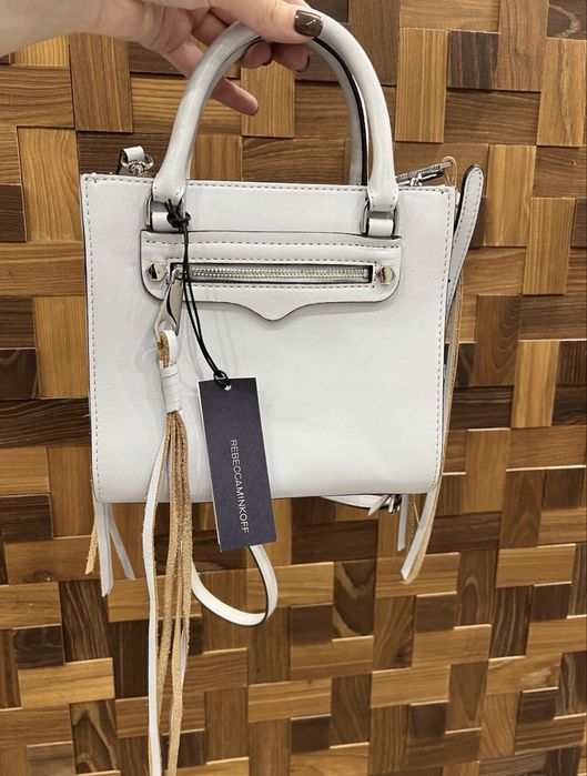 Сумка шкіряна ніжно блакитна Rebecca minkoff