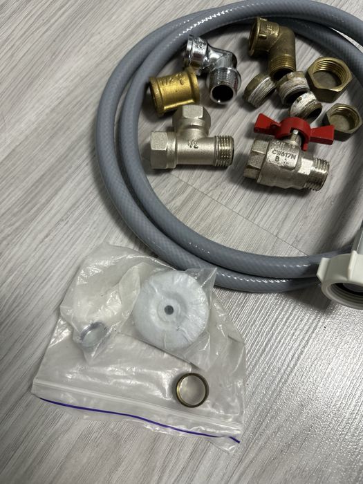 Продам шаровый кран, шланг стиральной машины