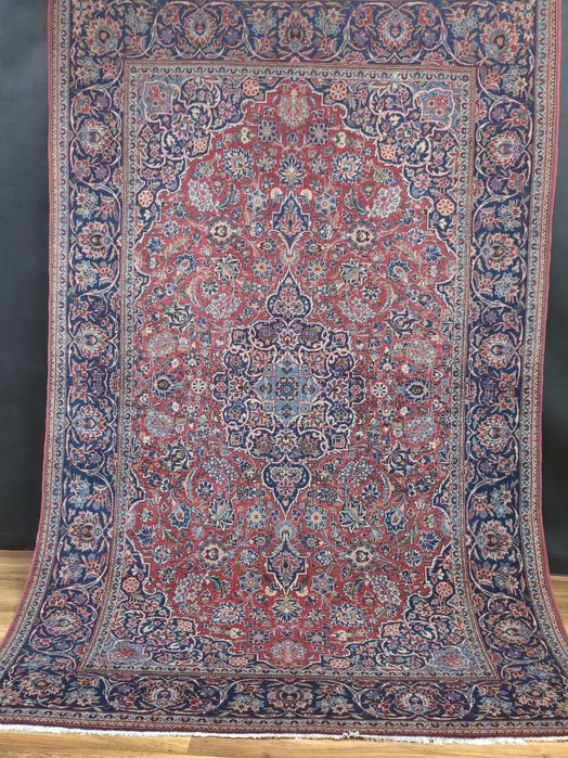 KASHAN oryginalny perski dywan ręcznie tkany 134x210 - 70lat