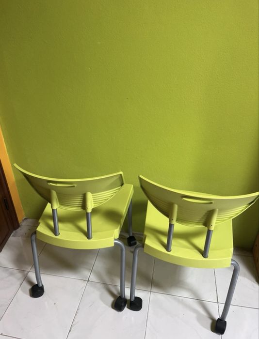 Cadeiras Secretaria Verdes