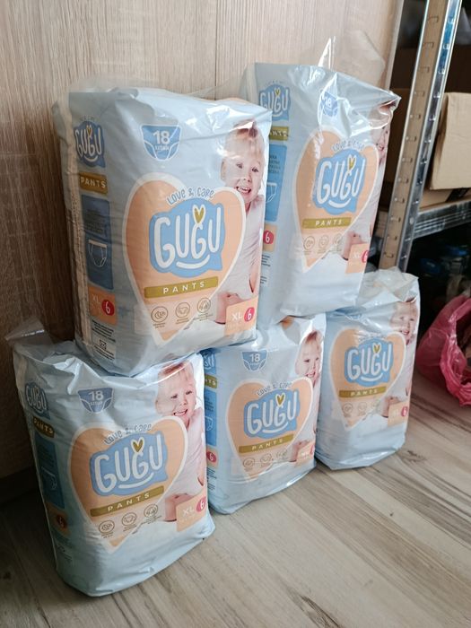 Gugu Love & Care Pants XL 6 pieluchomajtki komplet zestaw