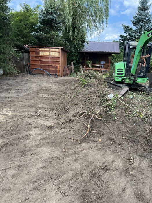 Minikoparka prace ziemne usługi transport kompleskowo utylizacja