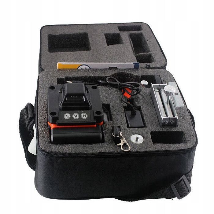 Poziomica LASEROWA 4D płaszczyznowa laser krzyżowy + STATYW GRATIS