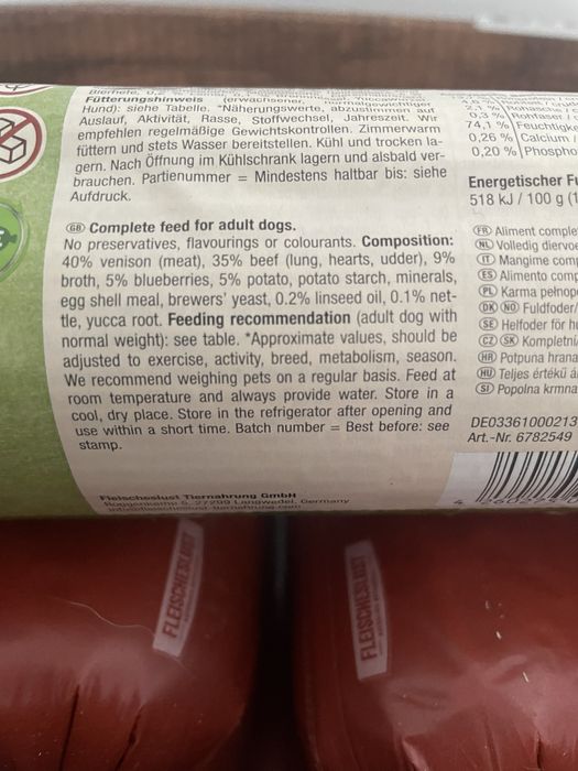 Karma dla psa Meatlove Game with Beef 10x800 g 8 kg