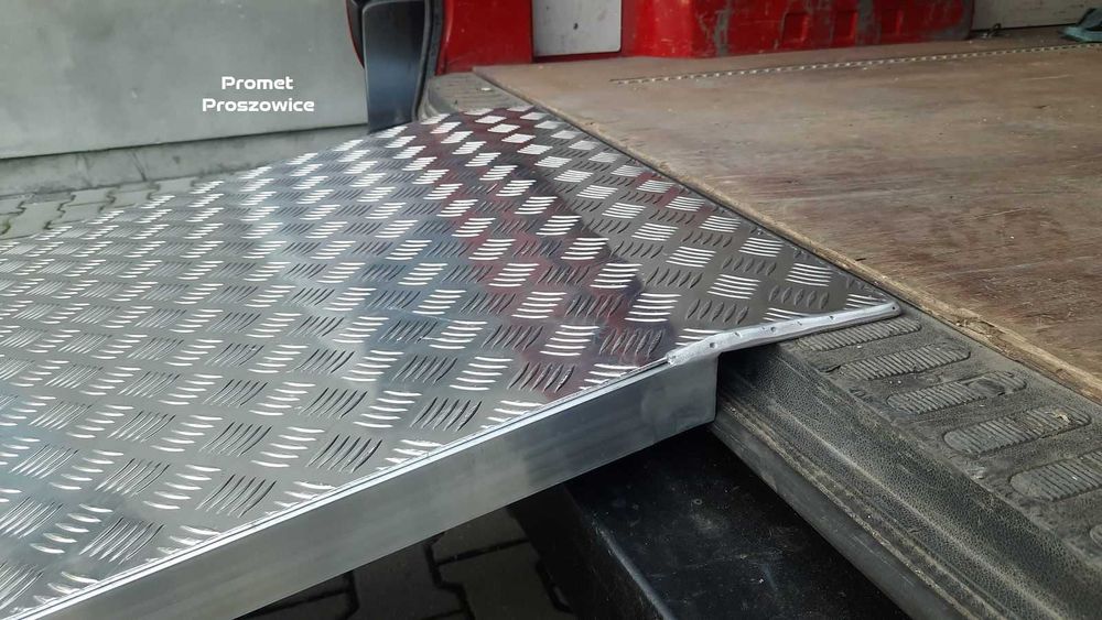 Rampa Aluminiowa 325cm x 75cm Najazd Podjazd pod Paleciak Wózki, Boxy
