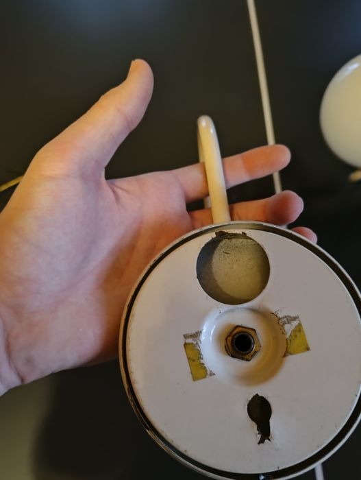 Żyrandol kula okrągły + kinkiet