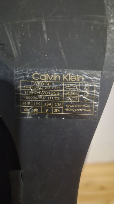 Sandały na koturnie Calvin Klein roz. 40