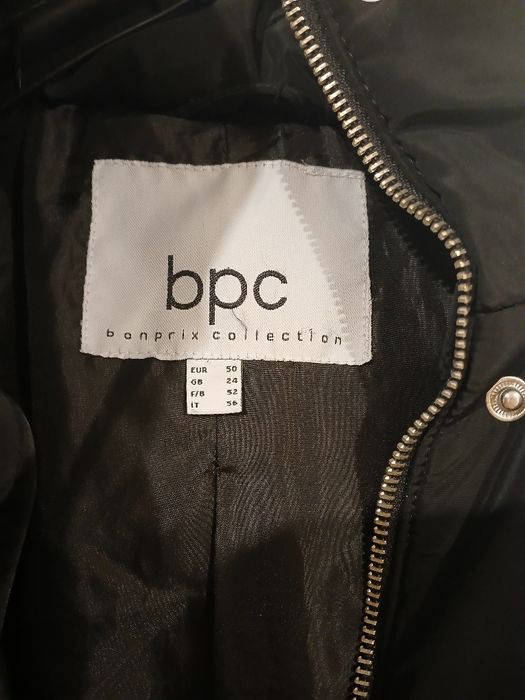 Czarna kurtka zimowa  bonprix  50