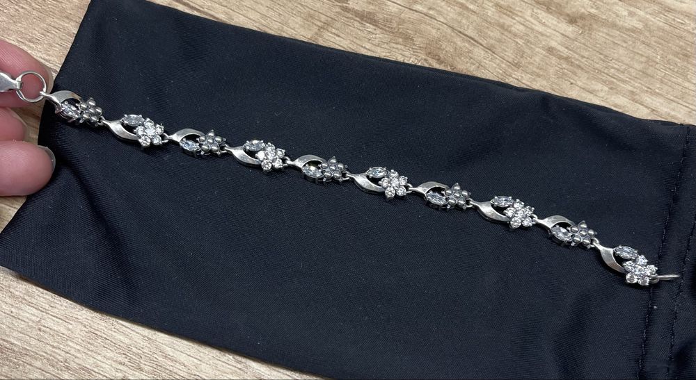 Срібний браслет 18 см