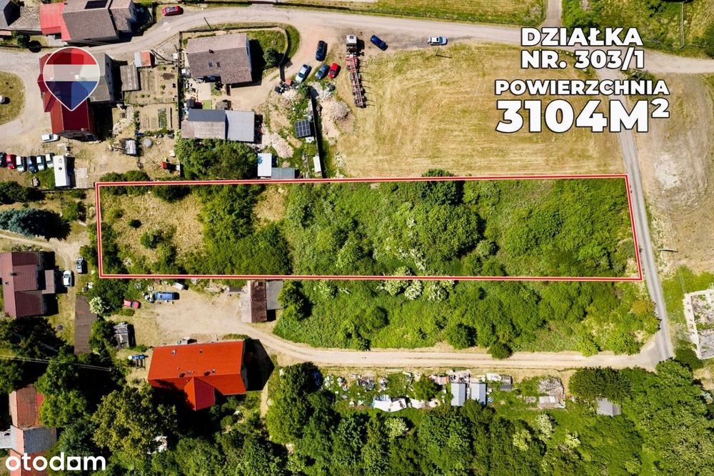 Działka z WZ, pow. 3.104 m² + media