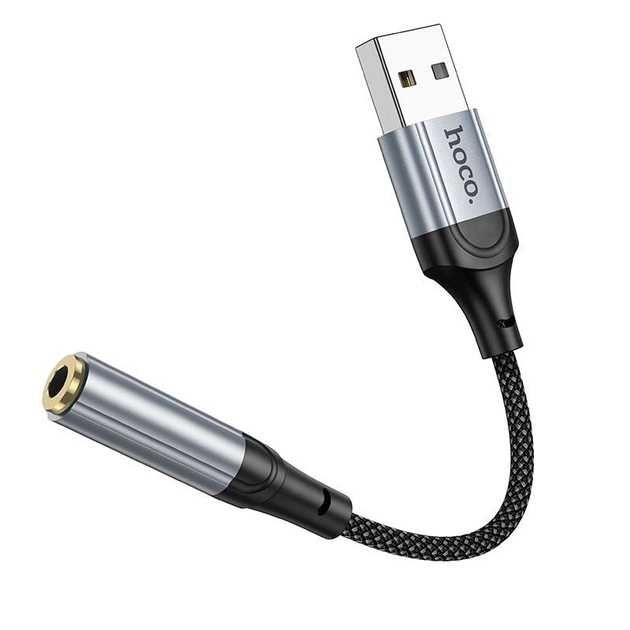 Перехідник/Звукова картка HOCO LS36 Fresh audio converter USB to 3.5mm