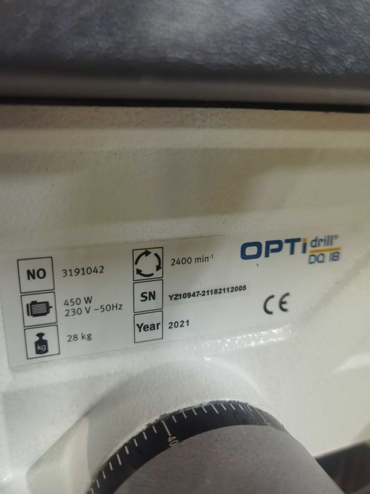 Engenho de furar OPTIMUM DQ18 - Novo