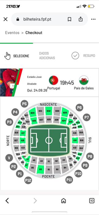 Bilhetes futebol
