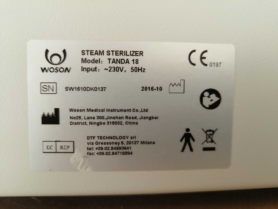 autoklaw WOSON Tanda 18