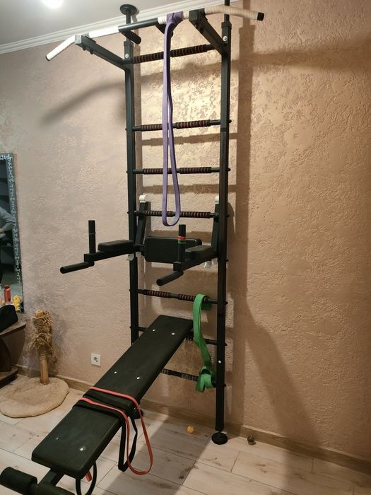 Продається шведська стінка VDSport (турнік, бруси, лавка)