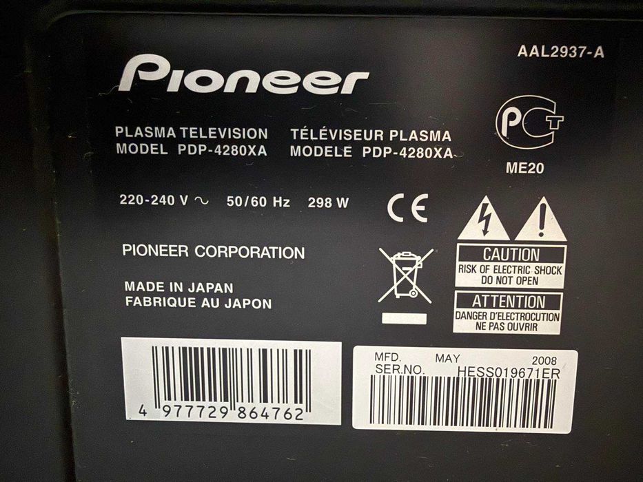 Телевизор плазма Pioneer PDP 4280XA