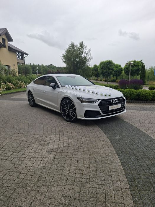 Auto do Ślubu- AUDI A7 SPORTBACK biała- atrakcyjne ceny
