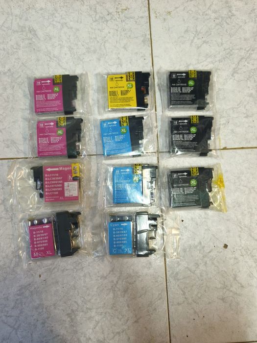 Tinteiros Brother LC11, LC16, LC38, LC61, LC65, LC67, LC975, LC980, LC990 e LC1100