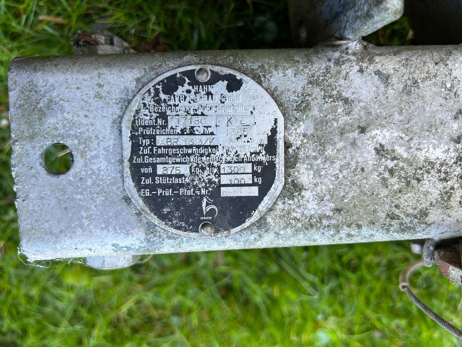 ZACZEP HAHN | Hamulec najazdowy | ręczny hak 875kg-1300kg