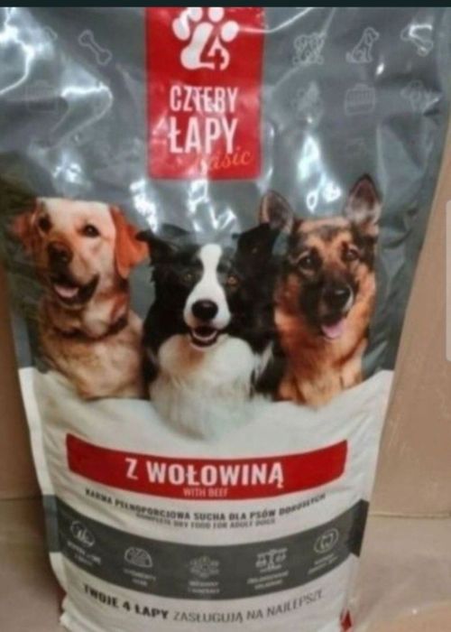 Karma dla psa o smaku wołowiny 20 kg