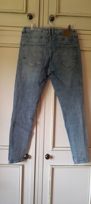 Calcas de ganga skinny rasgadas 44