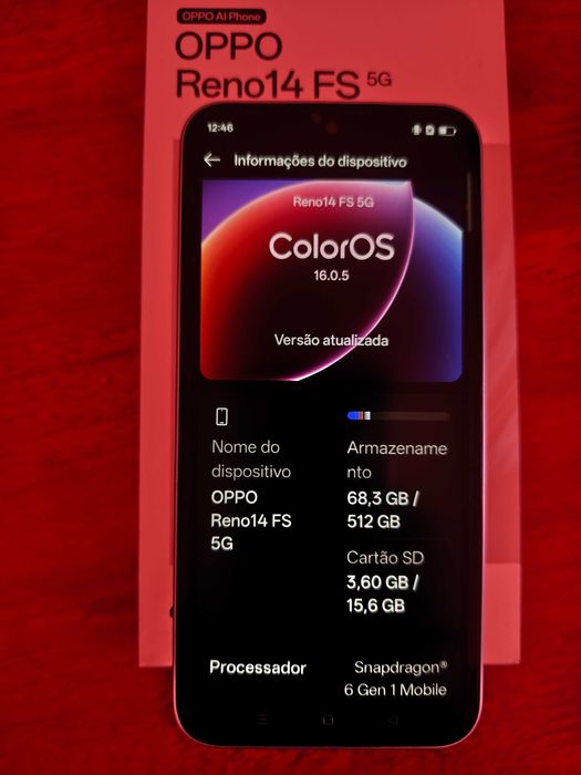 Smartphone OPPO Reno 14 FS 5G