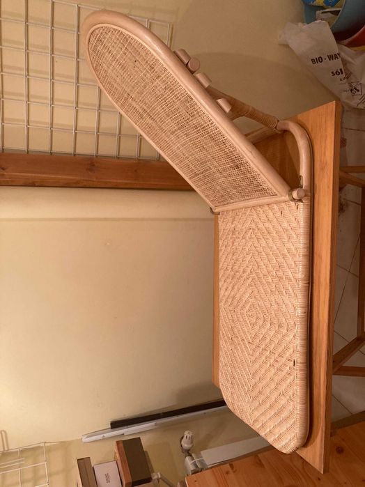 leżak rattan naturalny