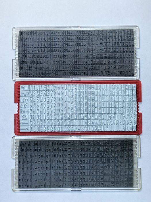 Набор букв и знаков TRODAT (УКР, LAT)для самонаборного штампа