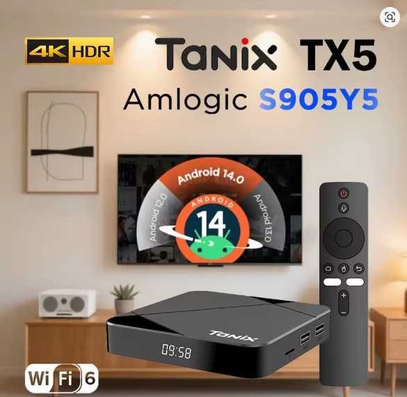 Налаштована тв приставка Tanix TX5  (Amlogic S905Y5)