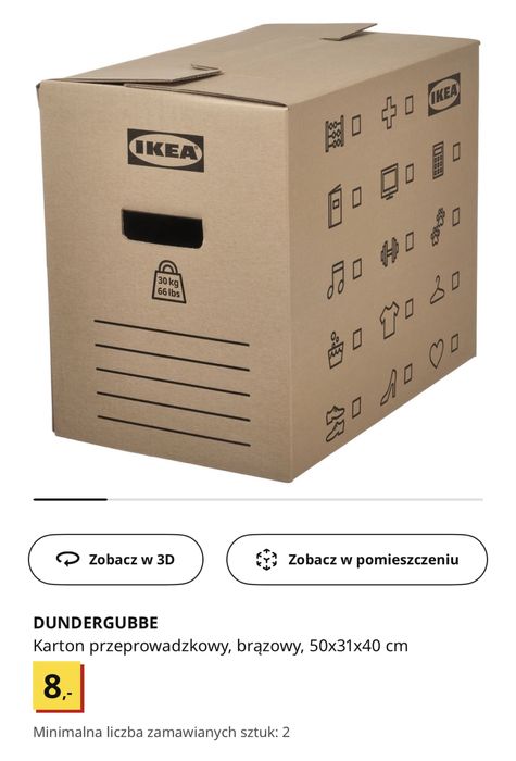 Kartony do przeprowadzki Ikea - 38 szt.