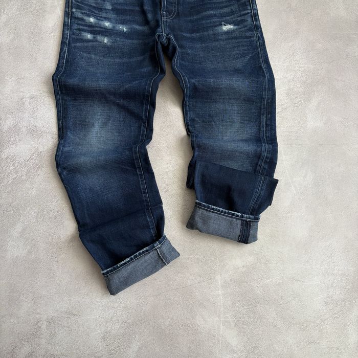 G - Star RAW 3301 Low Tapered Distressed