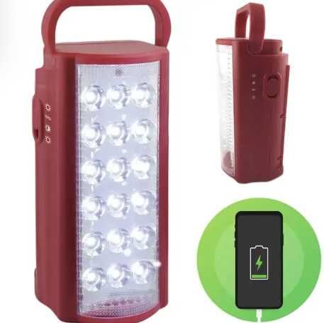 Ліхтар акумуляторний кемпінговий Almina 2606L 24 LED з повербанком