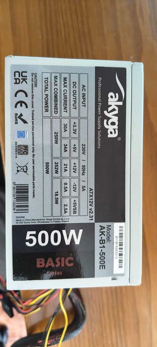 Akyga AK-B1-500E Power Supply – Basic Series64751983660674121