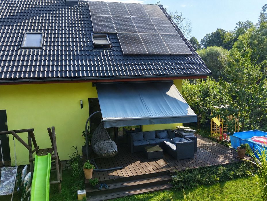 Markiza ogrodowa/balkonowa 3,5m x 2,3m - manualna