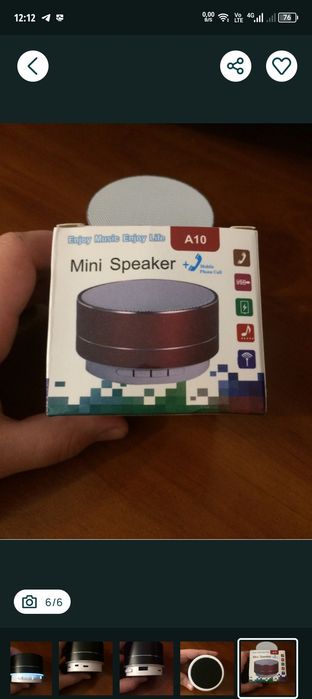 Колонка Bluetooth с подсветкой Mini Speaker А 10