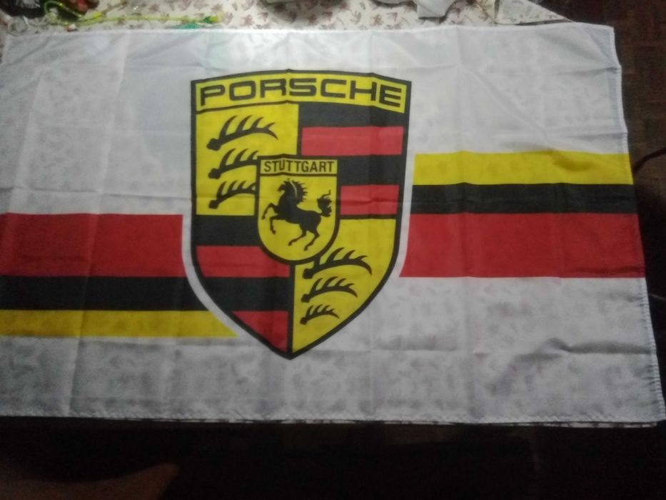 Bandeira Porsche modelo anos 80