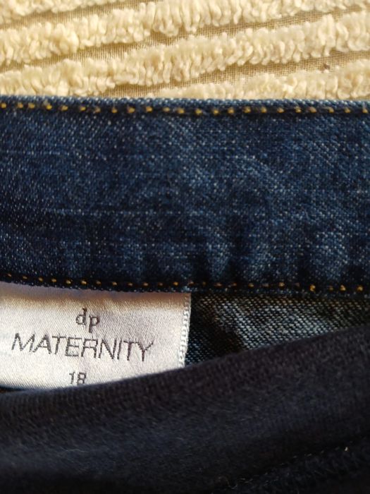 Jeansy Maternity r.18 nowe wygodne spodnie ciążowe