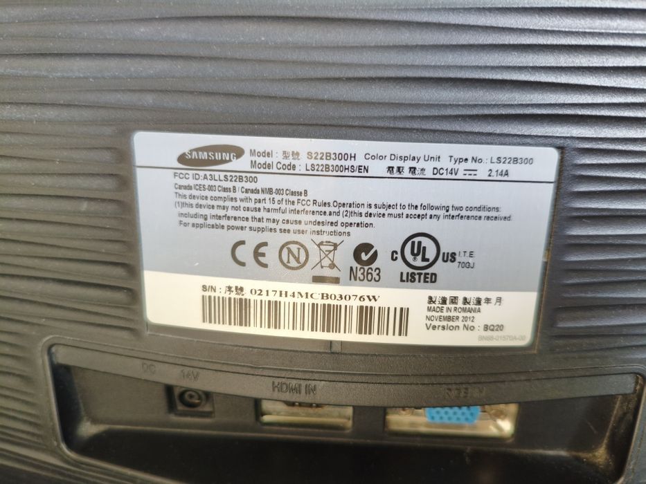 Monitor Samsung 21,5"