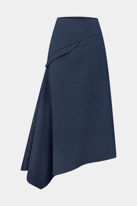 Синя асиметрична спідниця CICI COCO