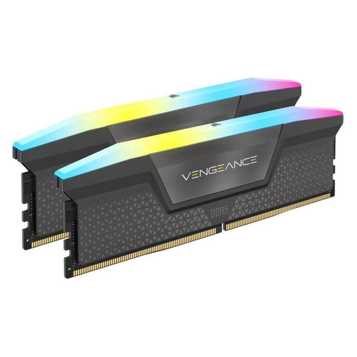 Corsair Kit 32GB (2 x 16GB) DDR5 6000MHz Vengeance RGB RS EXPO Cinza CL36