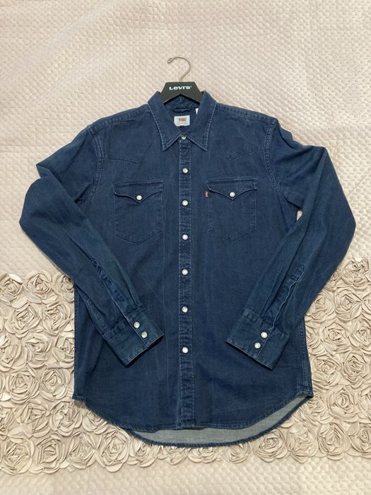 Levi’s Koszula Barstow Denim Rozmiar M Kolor Granatowy
