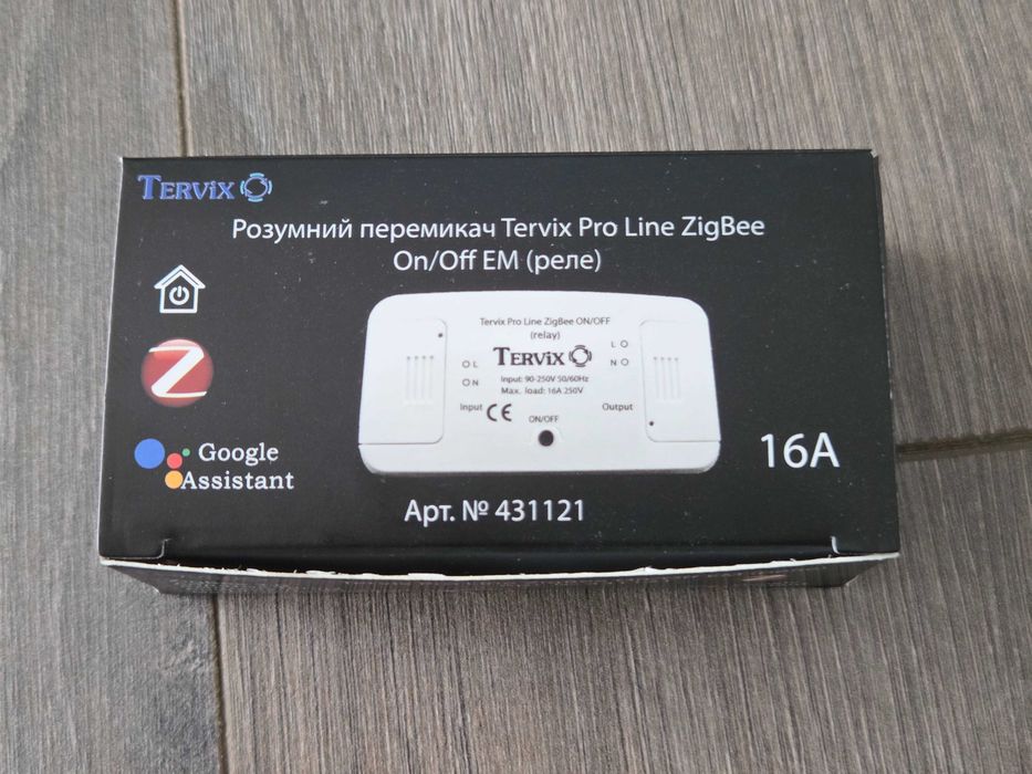 Розумний перемикач Tervix Pro Line ZigBee On/Off (реле) 431121