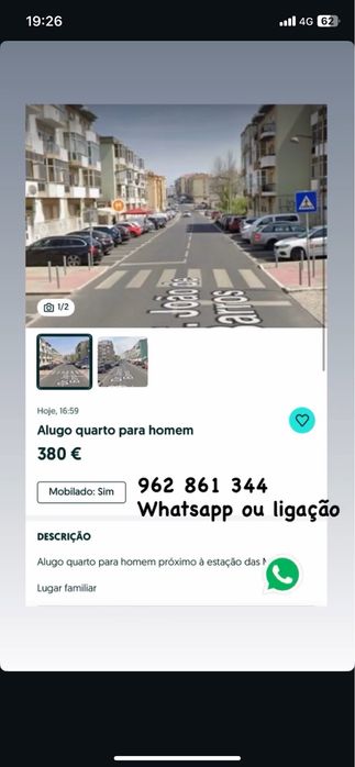 Arrendo quarto em mem martins