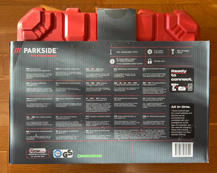 Aku frezarka wielofunkcyjna Parkside PERF PMFAP