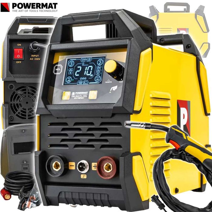 POWERMAT Spawarka Inwertorowa Migomat Mig Mag Mma Tig Lift 210a PM1318