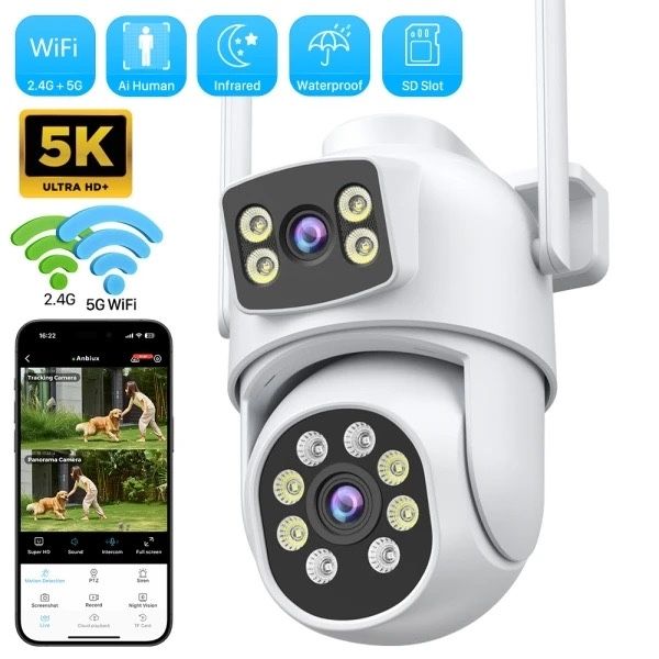 Камера Поворотная PTZ/ 10mp/WiFi/Двустороняя связь