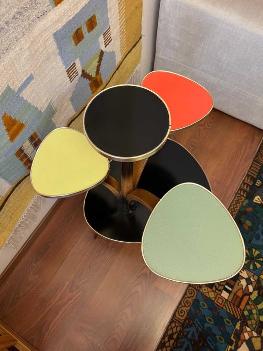 kwietnik lata 60 rockabilly kolorowy łezka patyczaka PRL vintage