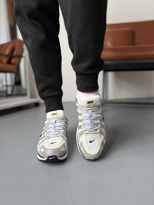 Кроссовки Мужские Nike P6000 White/Yellow /Кросівки Чоловічі Найк Р 6000 Coconut Milk